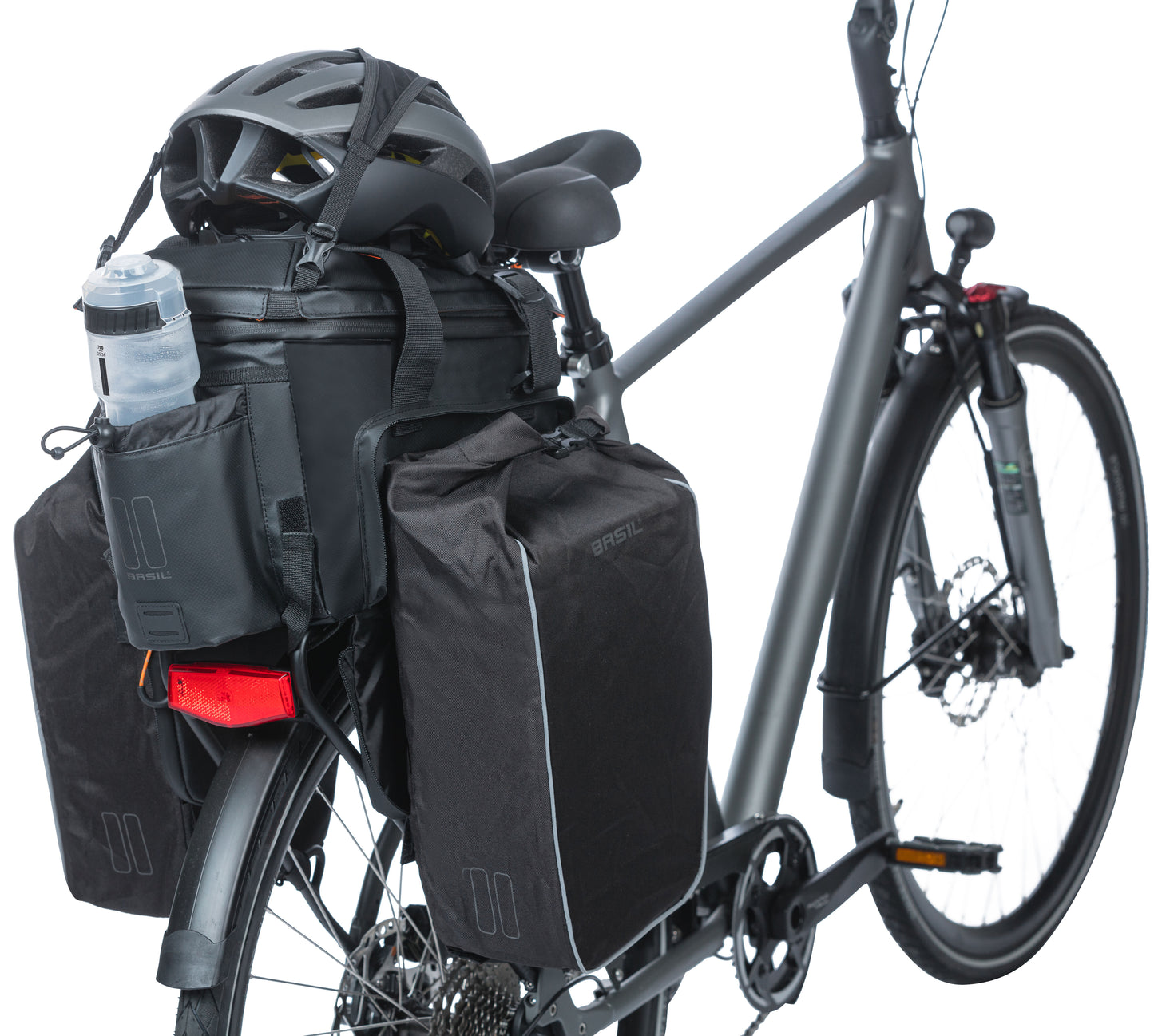 Basil Miles XL PRO BAGGI BAGGIO BAGGIO, arancione nero, impermeabile, 9-36L, adatto alle biciclette elettriche