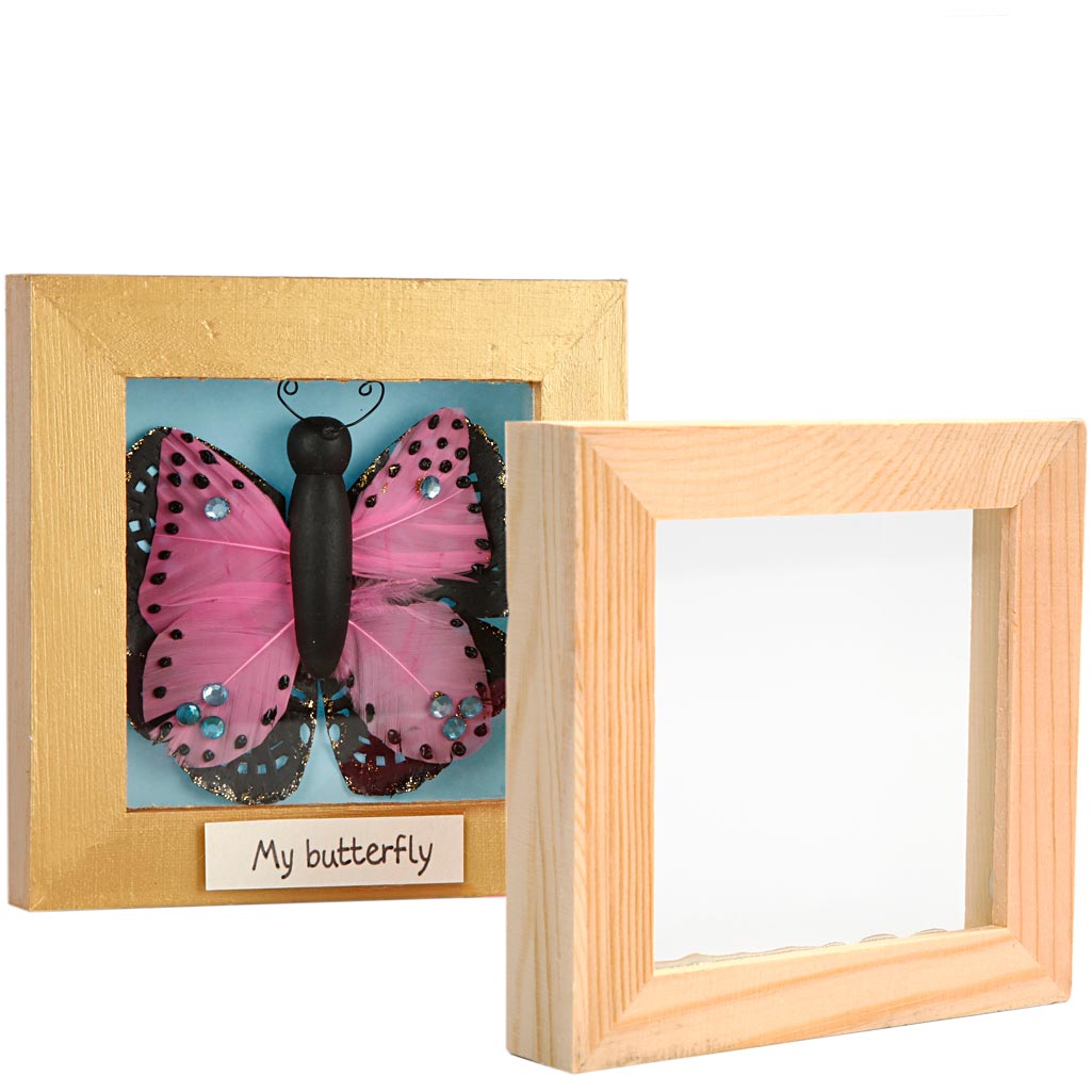 Creativ company http: www.cchobby.nl 3d-lijst-met-glas-d-2-5-cm-afm-12-3x12-3-cm-1-stuk