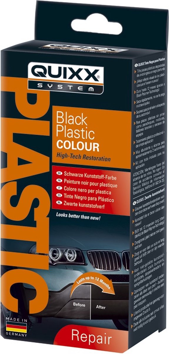 Vernice per plastica Quixx 75 ml nera
