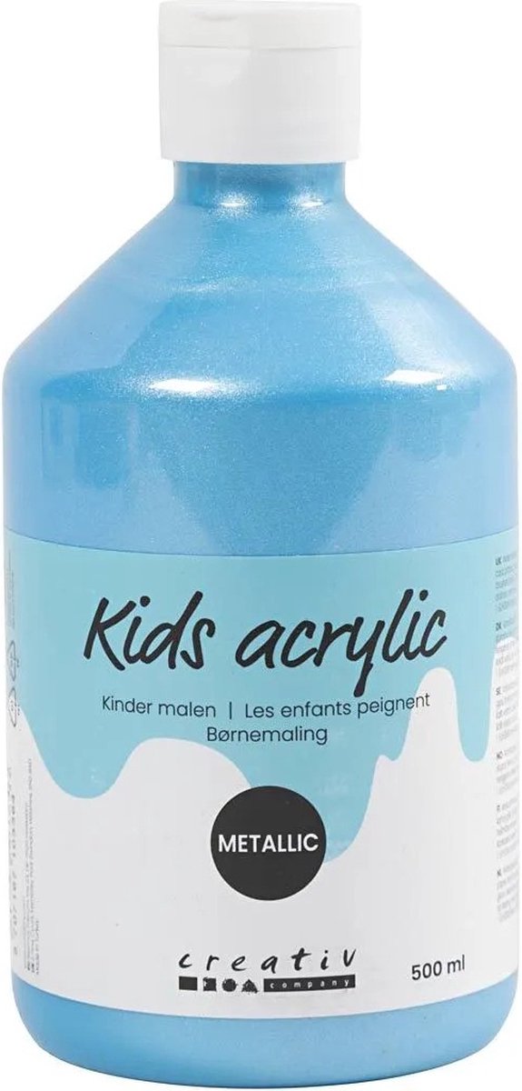 A-color metallic acrylverf, lichtblauw, 03- metallic, 500 ml