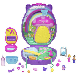 Polly Pocket Hedgehog Mom y PAP Compact