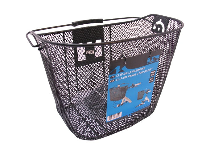 Cestino dello sterzo a m-wave con black rimovibile a clip-on holder