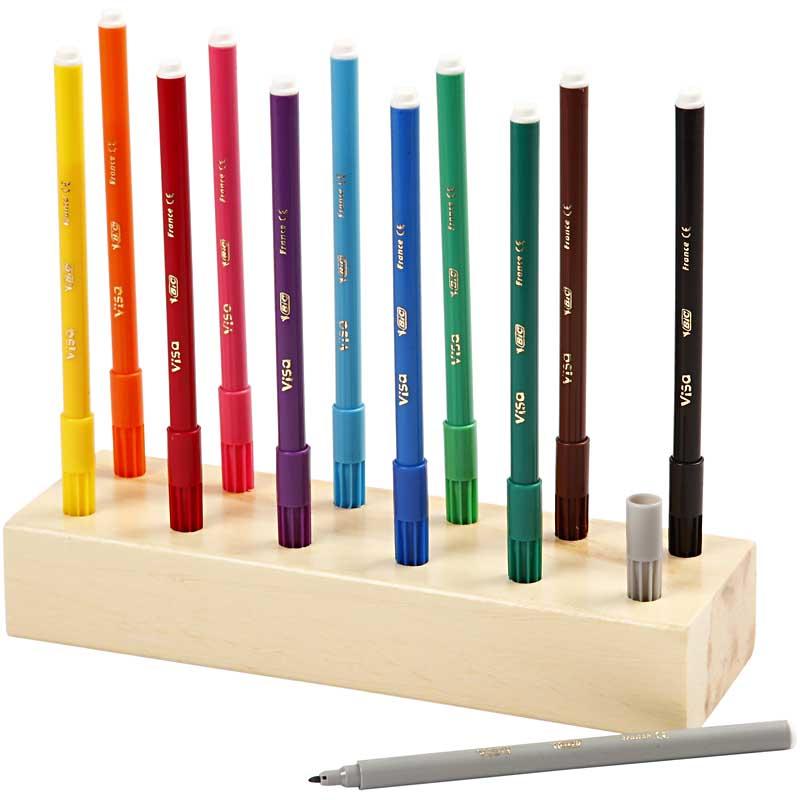 Portapenne per mini pennarelli, dimensioni 20x6,5x2,5 cm, 1 pezzo