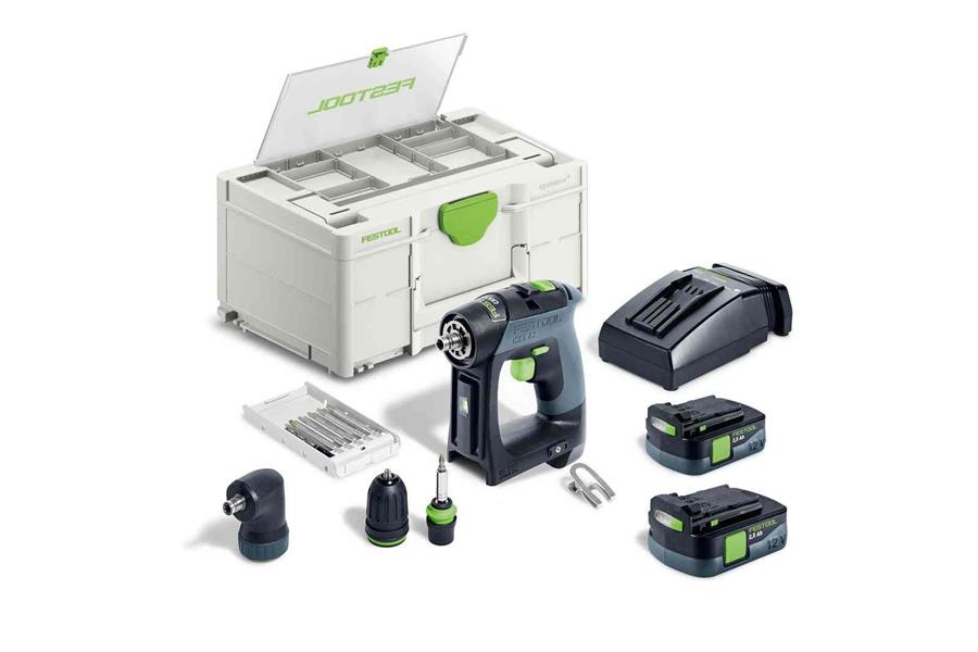 Festool cordless drill cxs 12 2.5 set