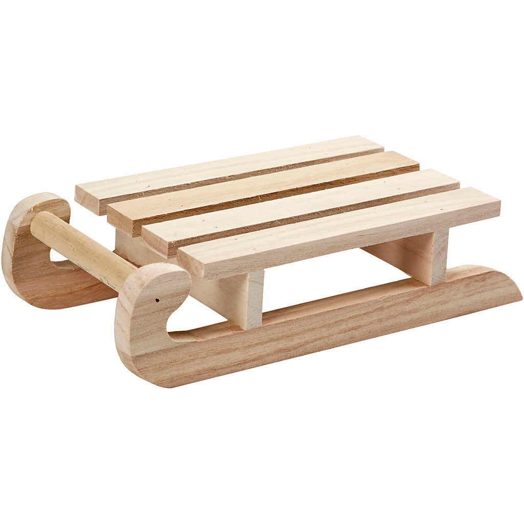 Trineo de la empresa Creativ, alto: 5 cm, largo: 19,5 cm, ancho: 10 cm, 1 pieza