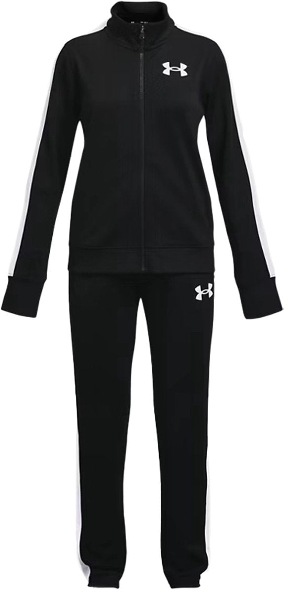 Tuta da ginnastica per ragazze Under Armour Ua Rival Knit-BLK - nera - bianca