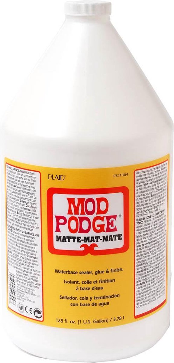 Mod podge matt - vernice adesiva e sigillante in uno - 3,78 l