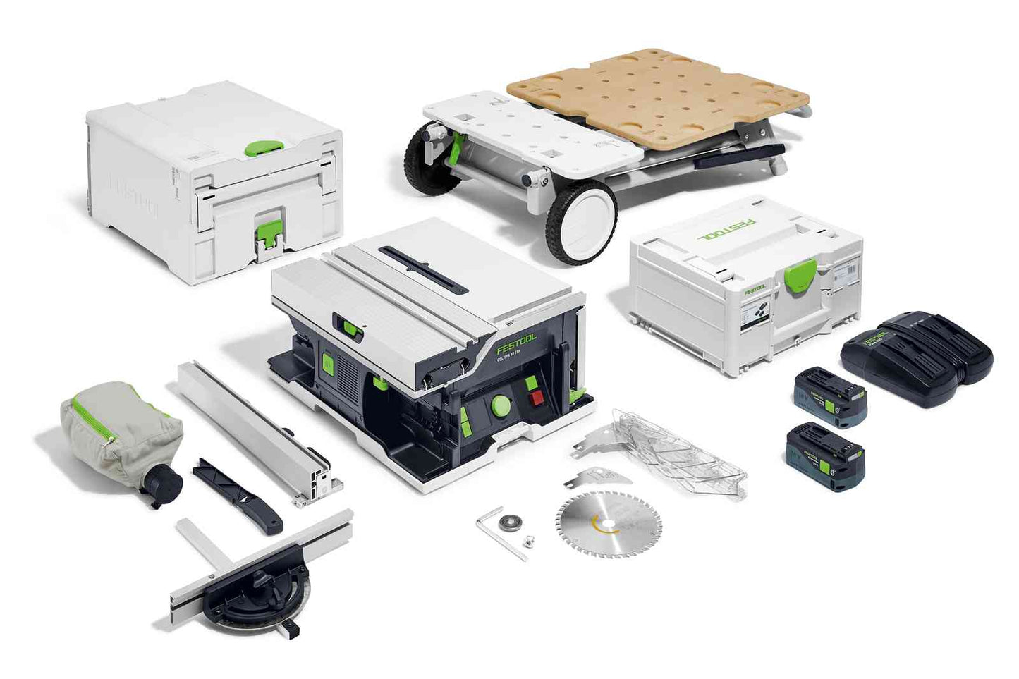 Sierra de mesa a batería Festool CSC SYS 50 EBI set - 577379 577379