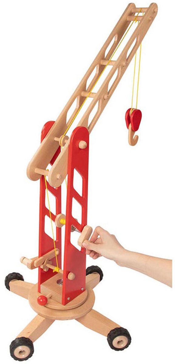 Goki Madera Toque sobre ruedas Red