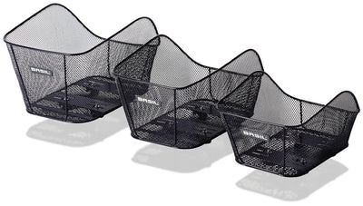 Icona di basilico s - cestino per biciclette - sul retro - nero