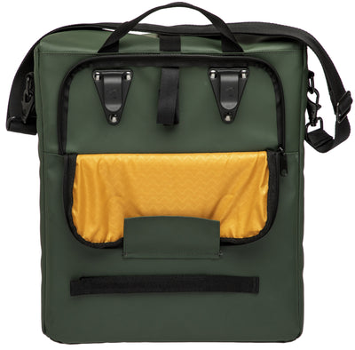 Bolsa de bicicleta única Odense - Repelente de agua - 17.5L - Verde negro