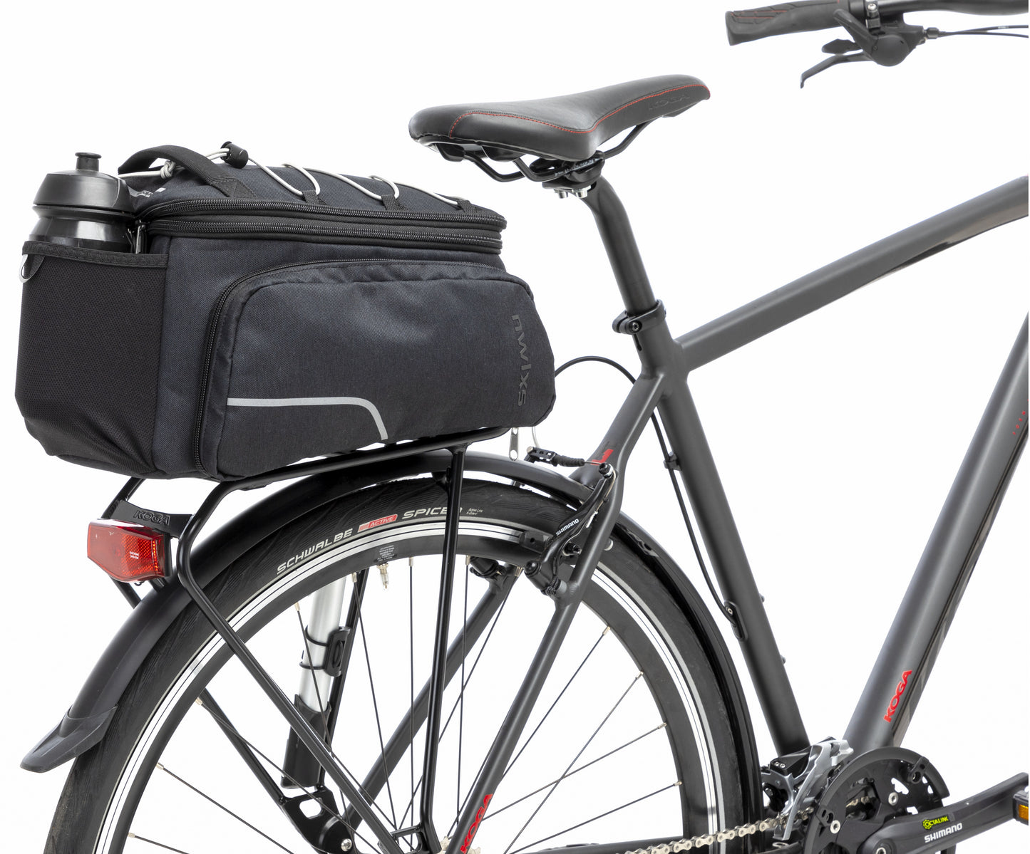 NUOVO LOOXS Sport Trunkbag RT - borsa per biciclette in poliestere nero