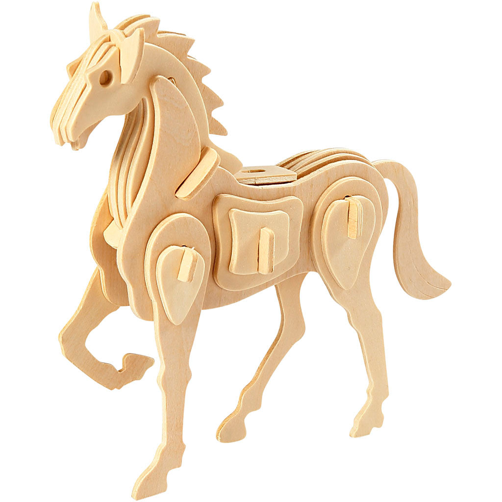 Puzzle 3D Creativ Company, cavallo, dimensioni 18x4,5x16 cm, 1 pezzo