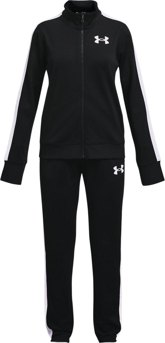 Tuta da ginnastica per ragazze Under Armour Ua Rival Knit-BLK - nera - bianca