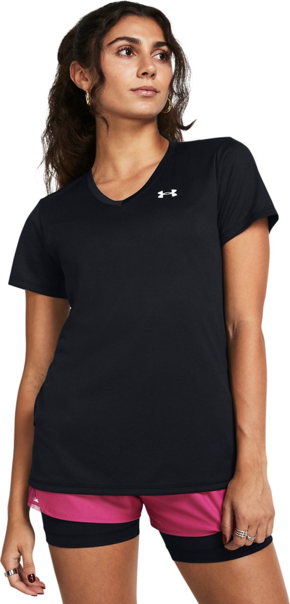 Under armour tech ssv - maglietta sportiva da donna solid-blk - nera - bianca