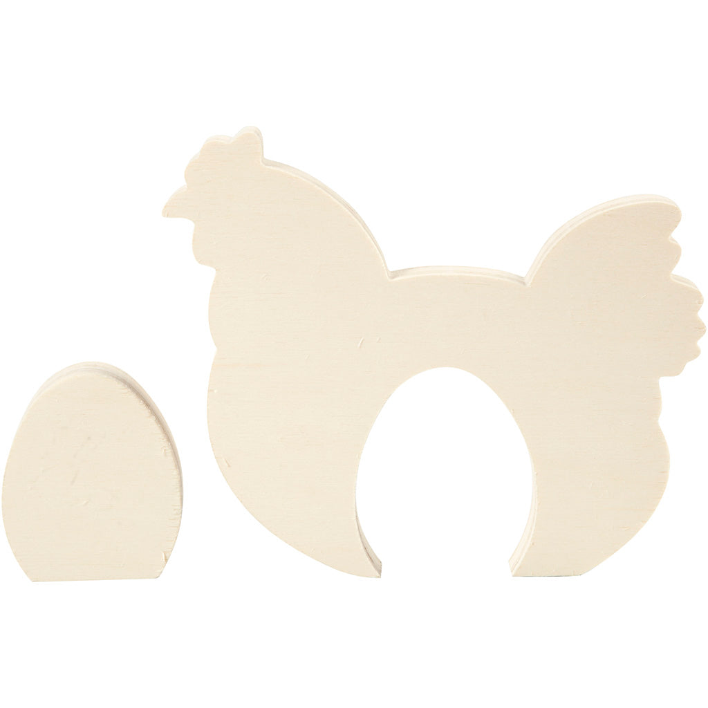 Creativ company figure 2in1, h: 7,5+16 cm, l: 6,3+19,5 cm, spessore 2 cm, 1 set