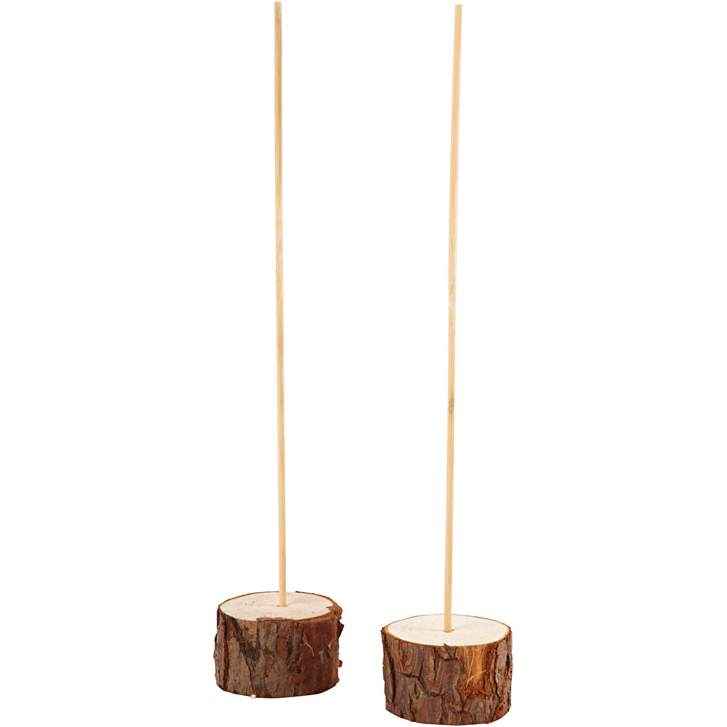 Montantes de madera Creativ company, h: 3 cm, p 5 cm, 2 juegos 1 caja