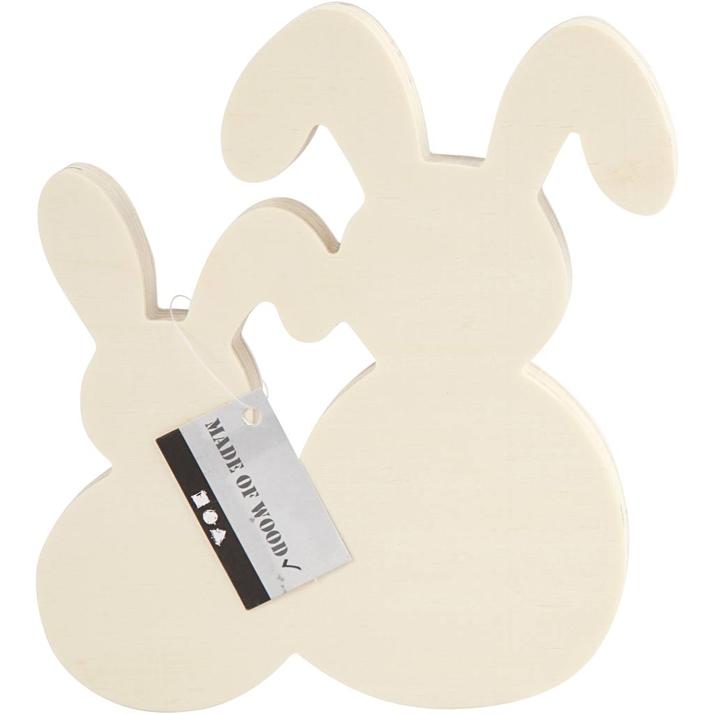 Conigli Creative Company, h: 17 cm, l: 16 cm, spessore 2 cm, 1 set