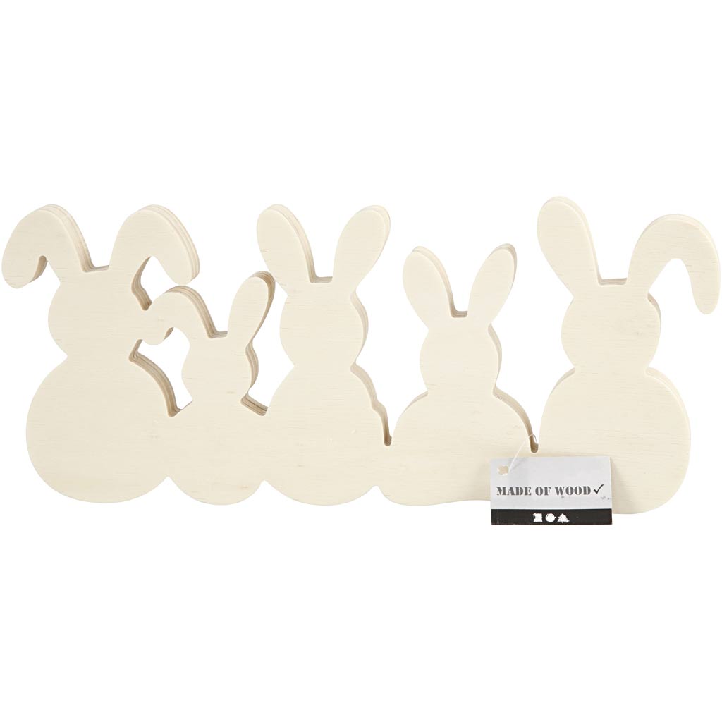 Conigli Creative Company, h: 11 cm, l: 30 cm, spessore 2 cm, 1 set