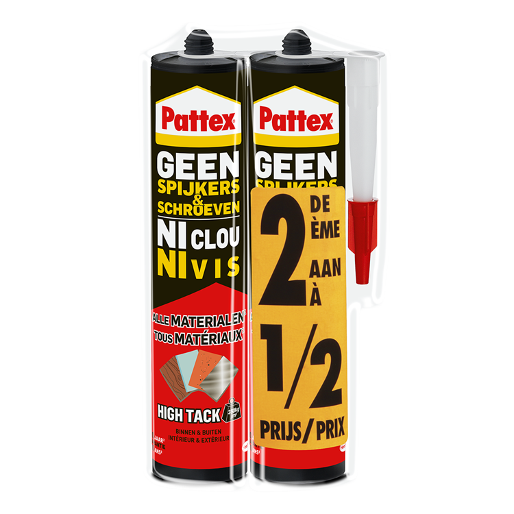 Pattex 1066731 - patex duopack sin clavos sin tornillos alta adherencia | 6 piezas