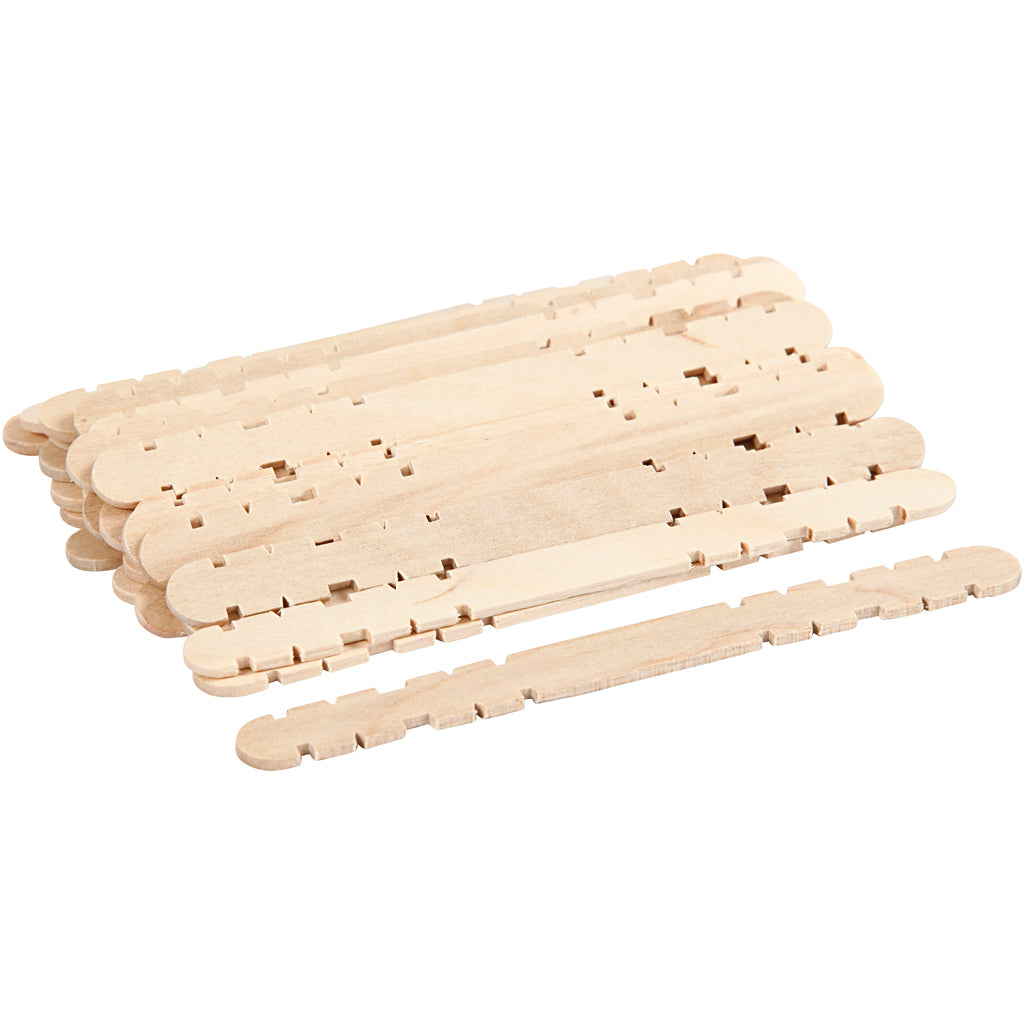 Creativ company madera de construcción, l: 11,4 cm, ancho: 10 mm, 30 piezas 1 caja