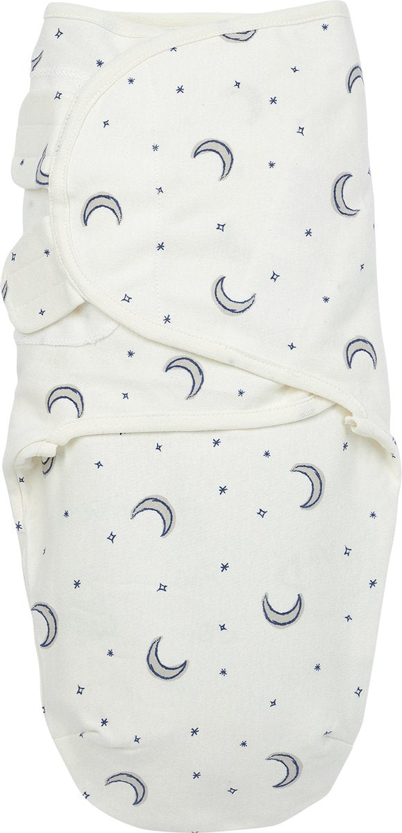Meyco baby moon swaddle inbakerdoek - indigo - 4-6 maanden - 1.0 tog