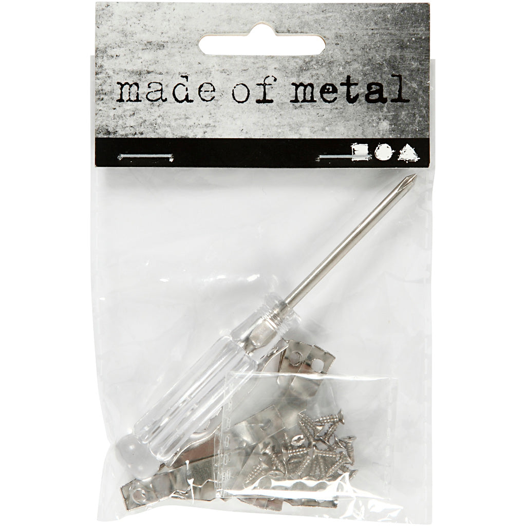 Accessori per sospensione Creative Company, dimensioni 5x40 mm, argento, 10 pezzi, 1 scatola