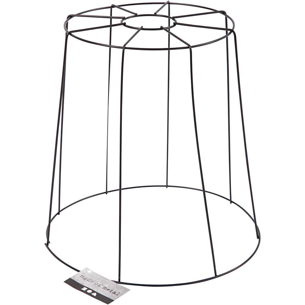 Paralume aziendale Creativ, h: 20 cm, d 15,5-20 cm, nero, 1 pezzo