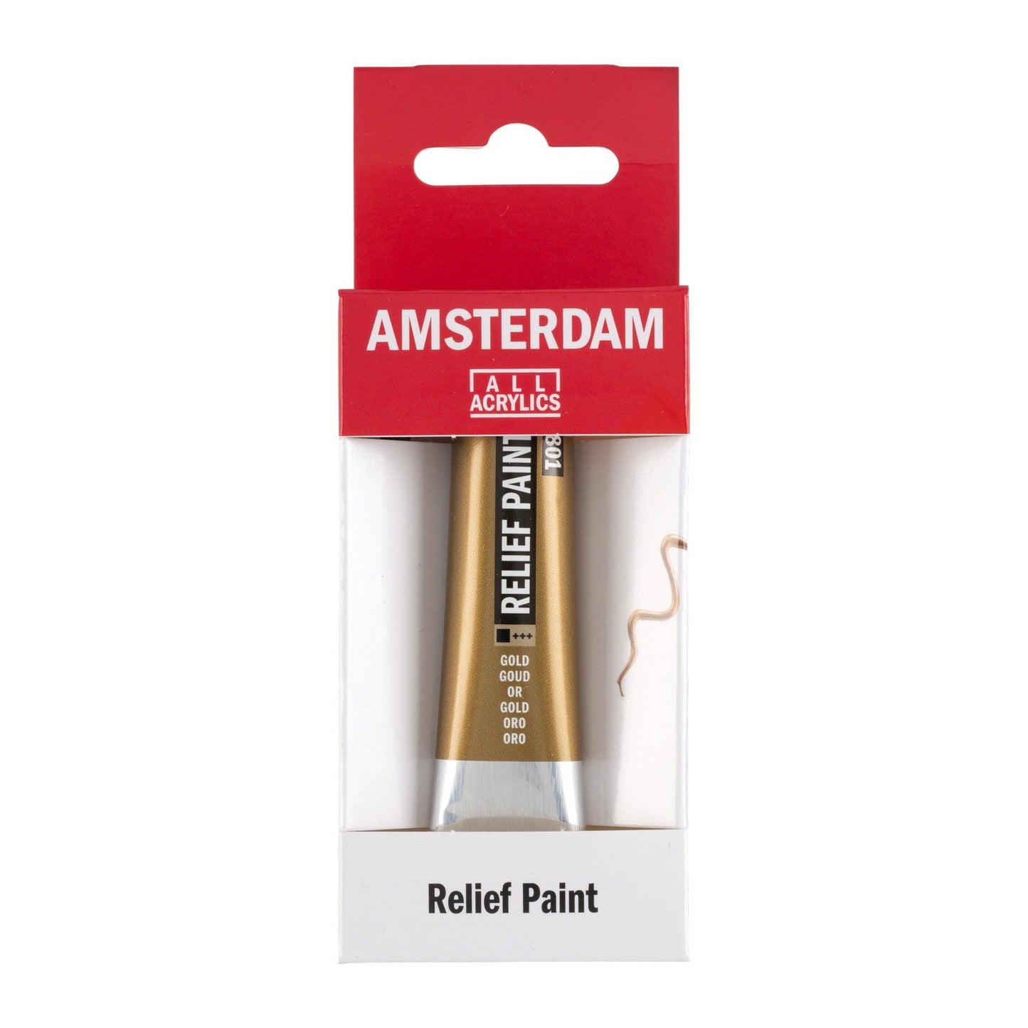 Amsterdam todos los acrílicos amsterdam • pintura de contorno tubo 20ml oro 801