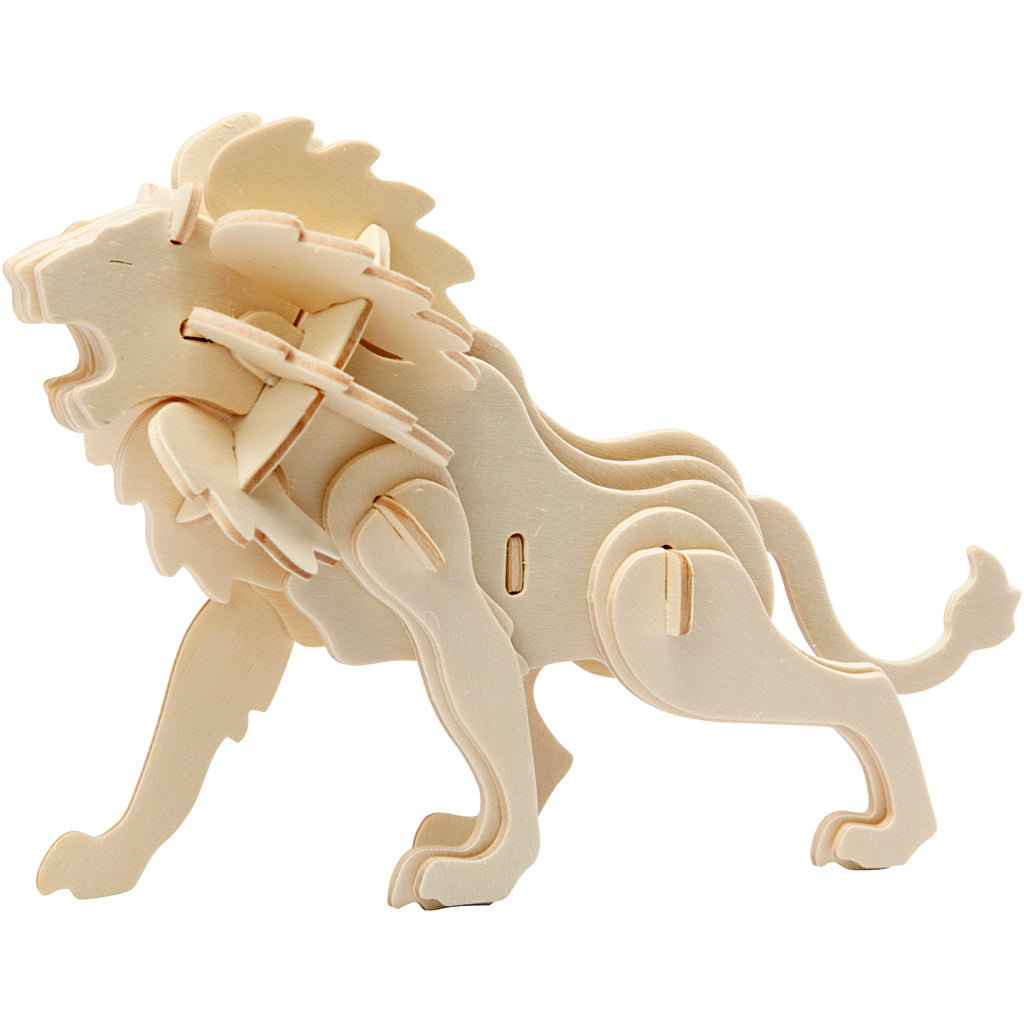 Puzzle 3D Creativ Company, leone, dimensioni 18,5x7x7,3, 1 pezzo