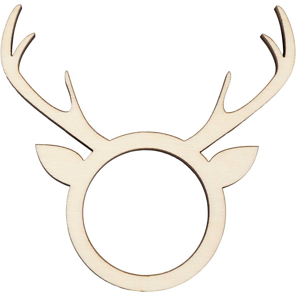 Portatovagliolo Creativ company, h: 8 cm, d: 5 mm, d 4,5 cm, misura buco 3,5 cm, 4 pezzi 1 scatola
