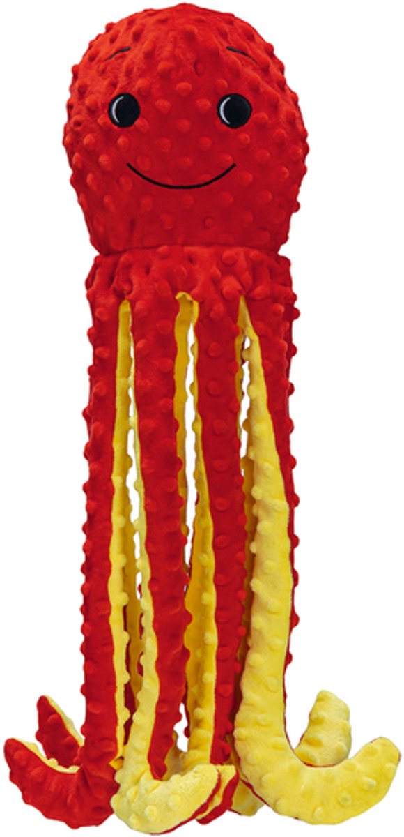 Beeztees Peluche para Perro Pulpo Amy Rojo 56 x 16 x 14,5 cm - Perro