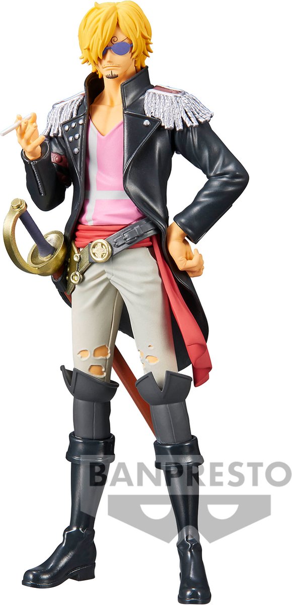Bandai - namco one piece - sanji - figura dxf-the grandline men 17cm