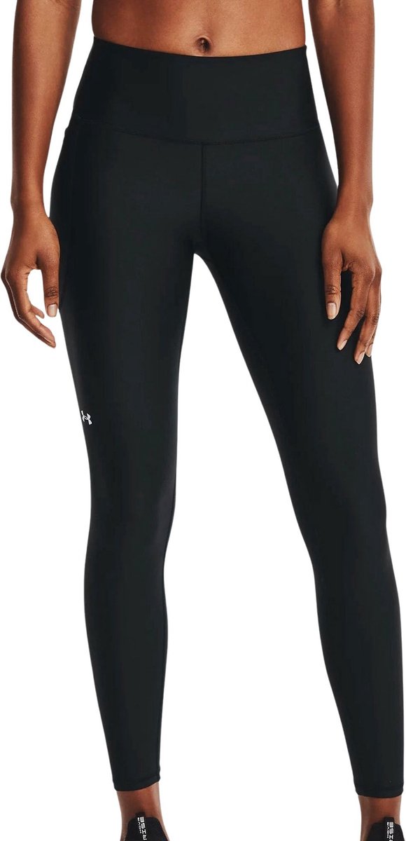 Under armour tech hirise legging-blk dames sportbroek - zwart - wit