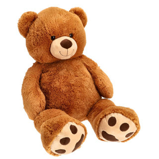 Pluchiez Pluchiez Cuddly Bear sentado 120 cm de marrón