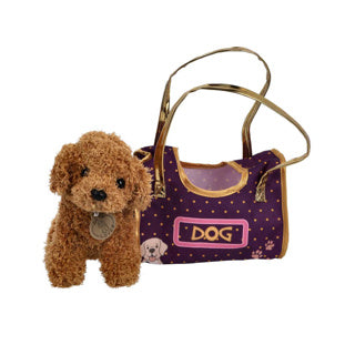 Peluche cane di peluche in borsa | 4 pezzi