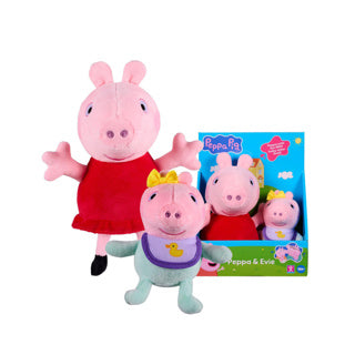 Peppa Pig Baby Set Peluche 2 Pezzi