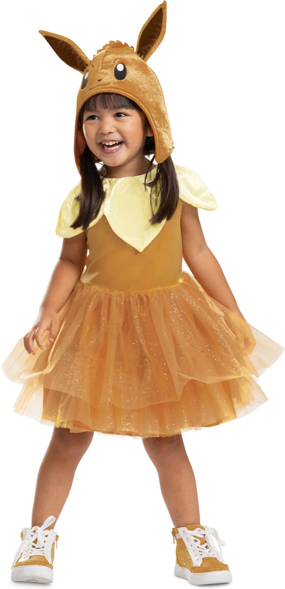 Disfraz de pokémon, vestido de niño con tutú eevee, talla m (3t-4t años)