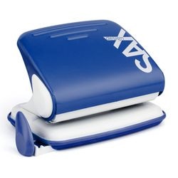 Perforatore sax design blu 2 fori 15 fogli