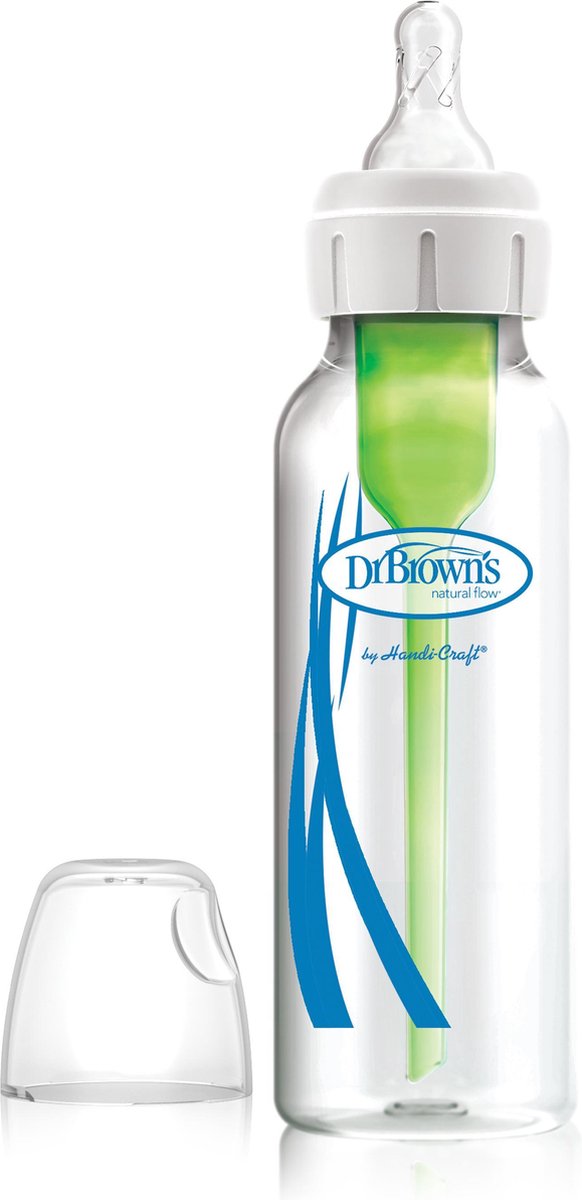 Dr. brown's options+ biberón anticólicos - biberón de cuello estrecho - vidrio - 250ml
