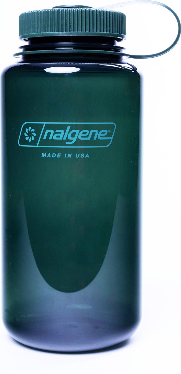 Nalgene - botella de boca ancha - botella para beber - botella de agua - a prueba de fugas - 1000ml - libre de bpa - sustentar - jade
