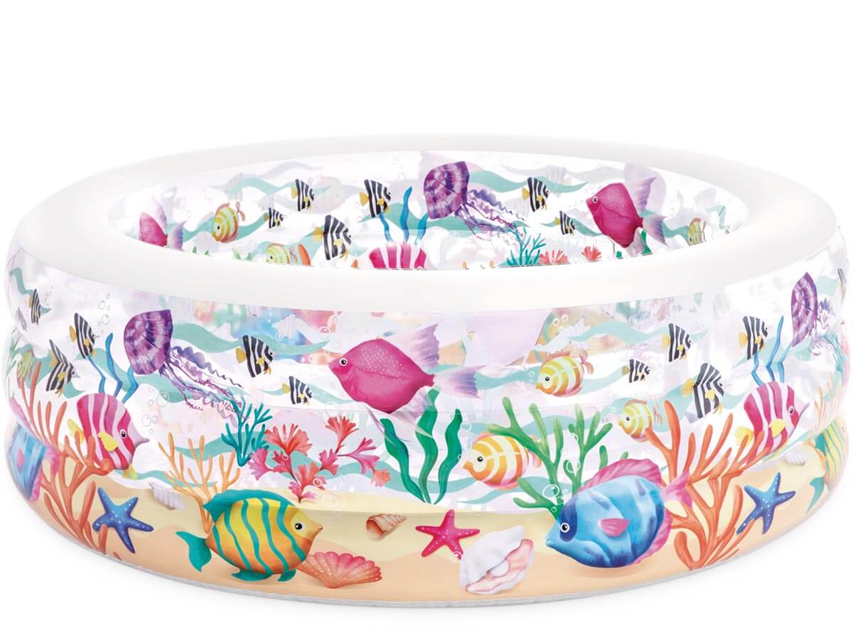Acquario della piscina gonfiabile 58480NP 152 x 56 cm trasparente