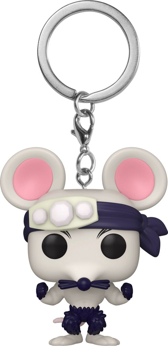 ¡Funko pop de bolsillo! llavero de ratón musculoso cazador de demonios