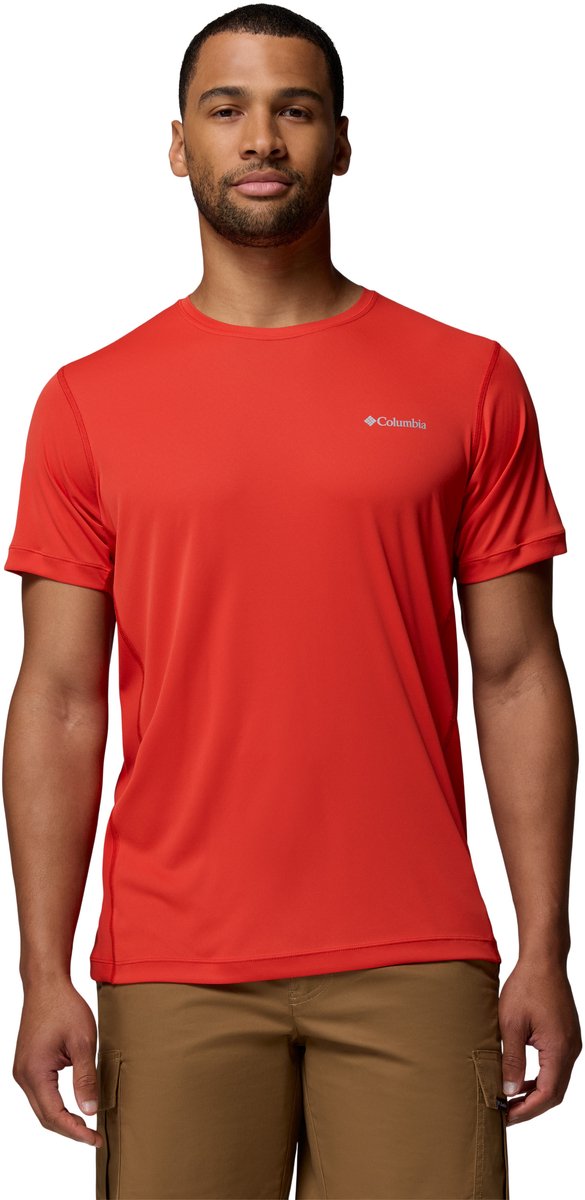 Columbia zero rules™ light ss crew heren outdoorshirt - super sonic