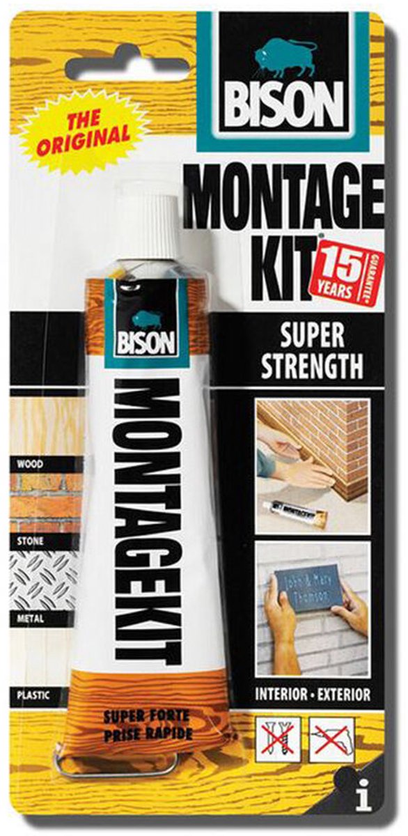 Kit de montaje Bison - pegamento de montaje de neopreno - 125 g
