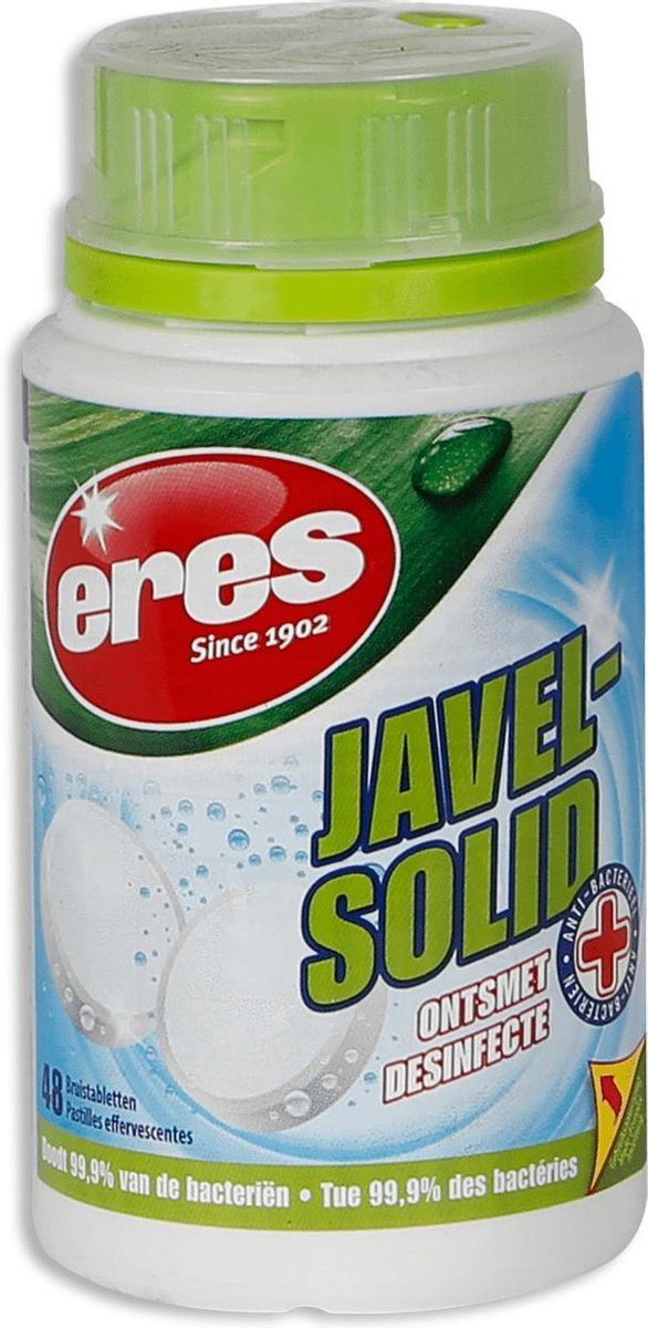 Compressa effervescente solida Eres javel - 48 pezzi.