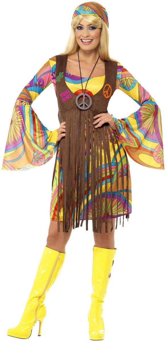 Conjunto hippie Vegaoo para mujer - disfraz - mediano