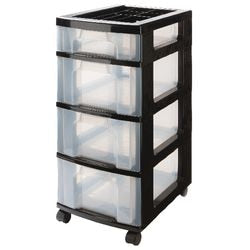 Cassettiera davvero utile con contenitori 43 l trasparente