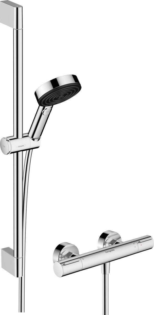 Hansgrohe pulsafy select s sistema doccia 105 3jet relax ecosmart con elemento e asta scorrevole 65 cm cromo