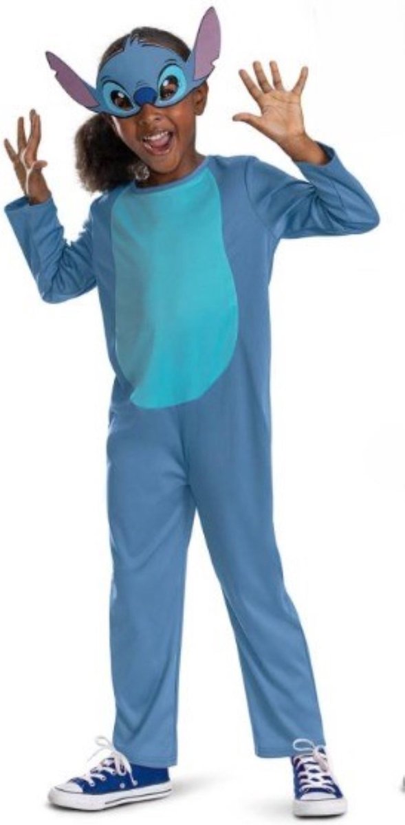 Disguise disney - lilo stitch, costume stitch basic plus, maat m (7-8 jaar), kind
